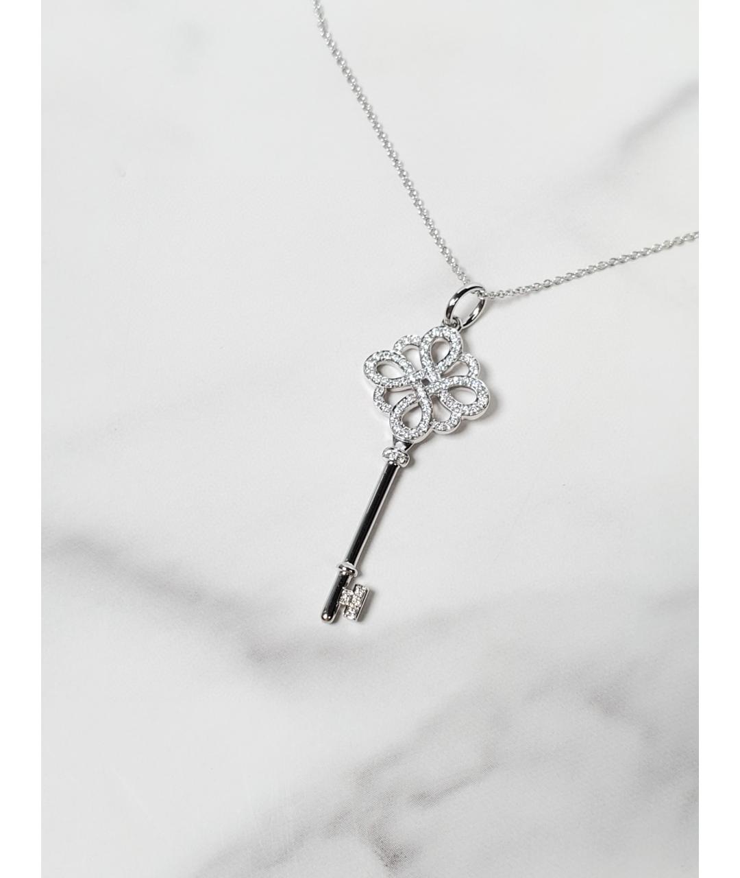 TIFFANY&CO Белая подвеска из белого золота, фото 3
