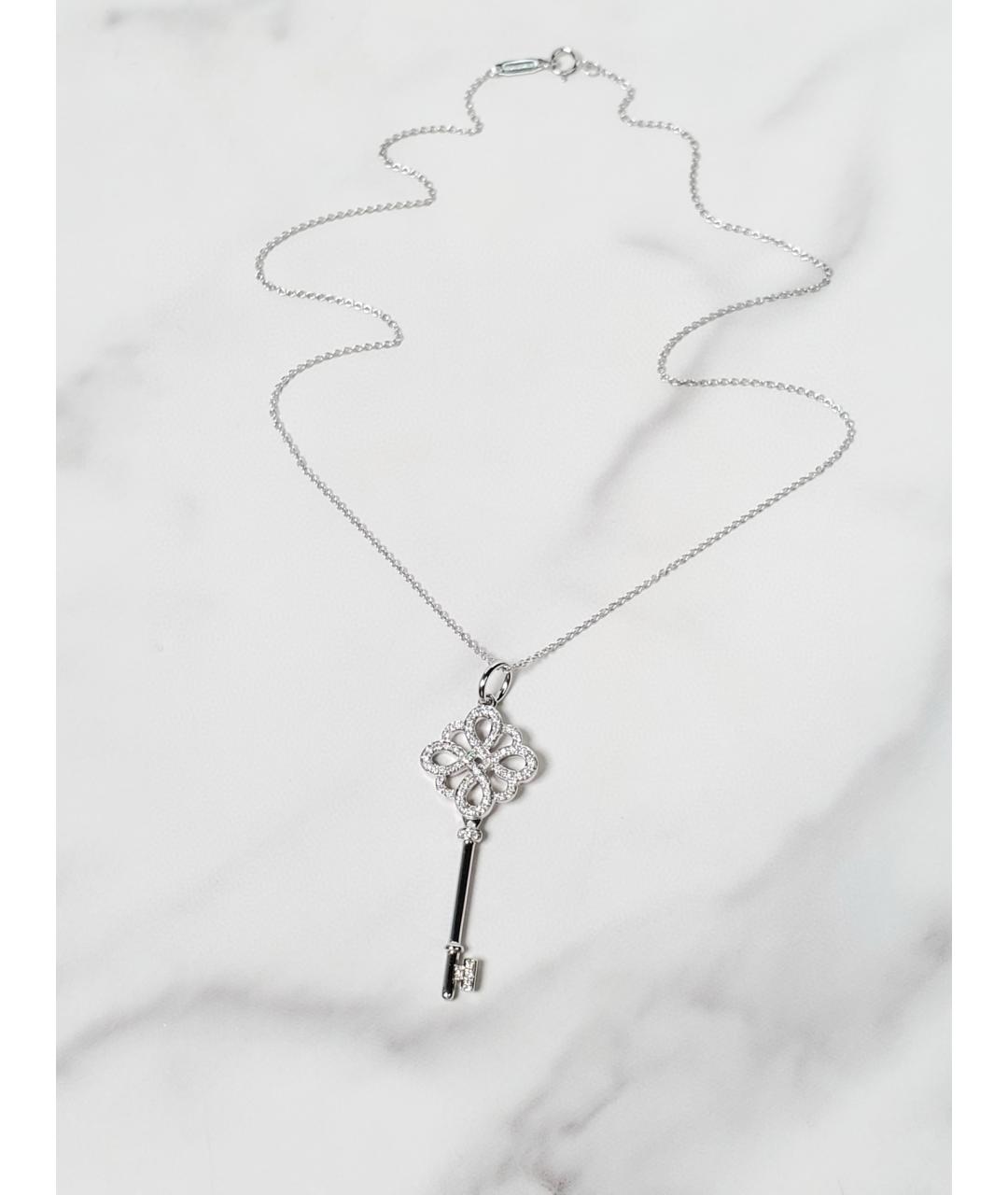 TIFFANY&CO Белая подвеска из белого золота, фото 5