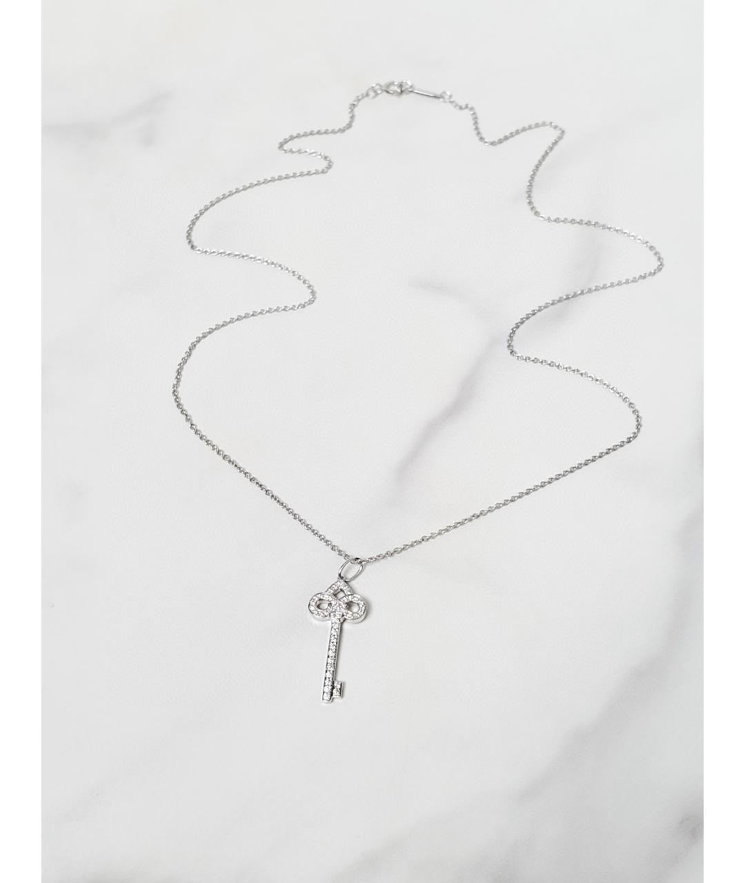 TIFFANY&CO Белая подвеска из белого золота, фото 5