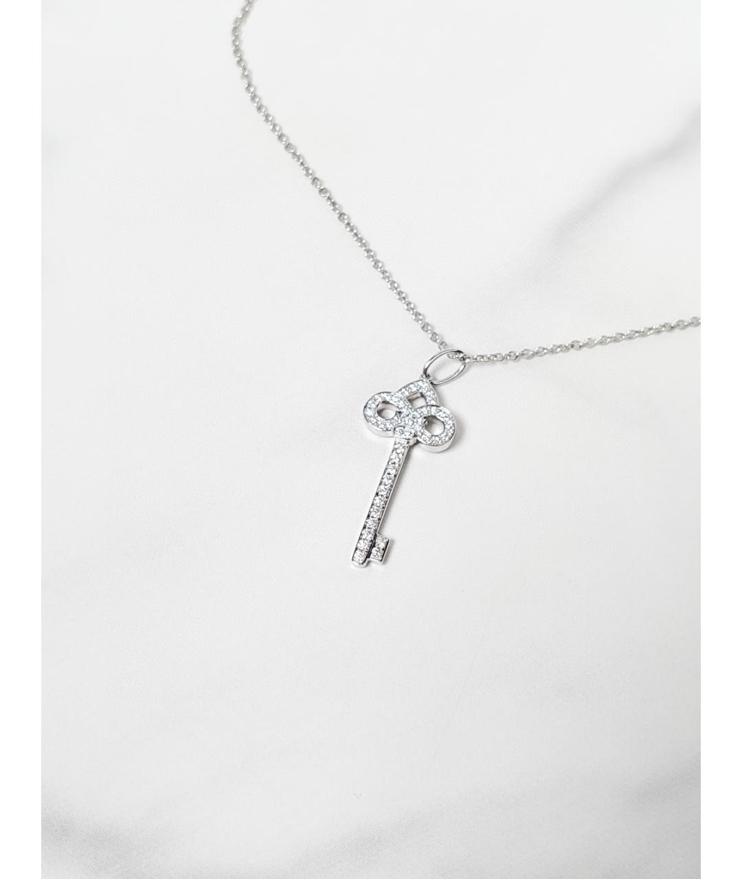 TIFFANY&CO Белая подвеска из белого золота, фото 3