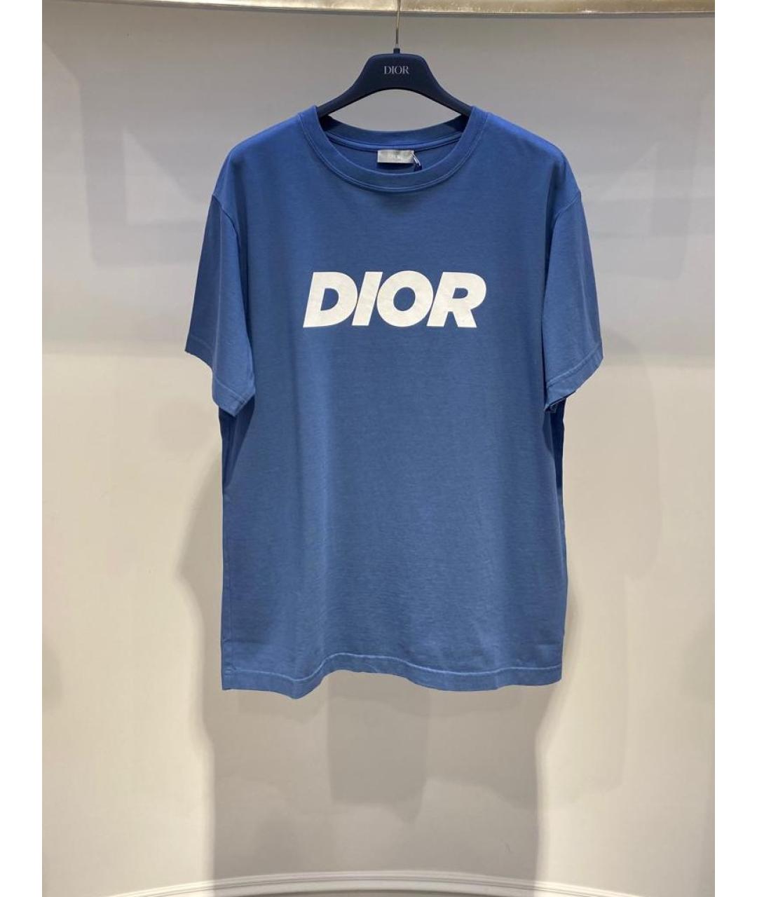 CHRISTIAN DIOR Синяя футболка, фото 4