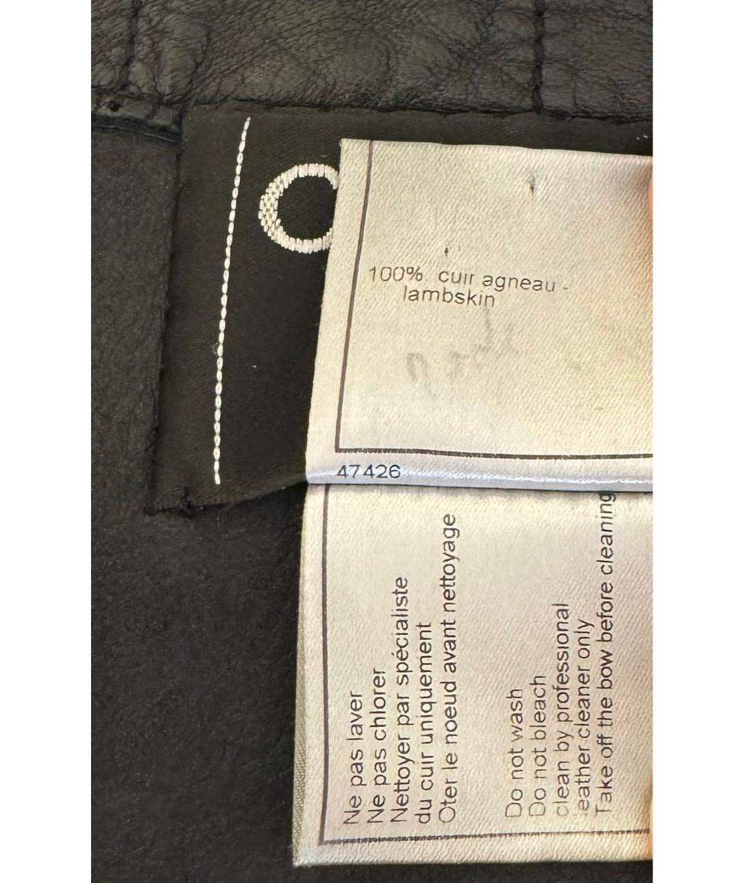 CHANEL Черный меховой жакет/пиджак, фото 3