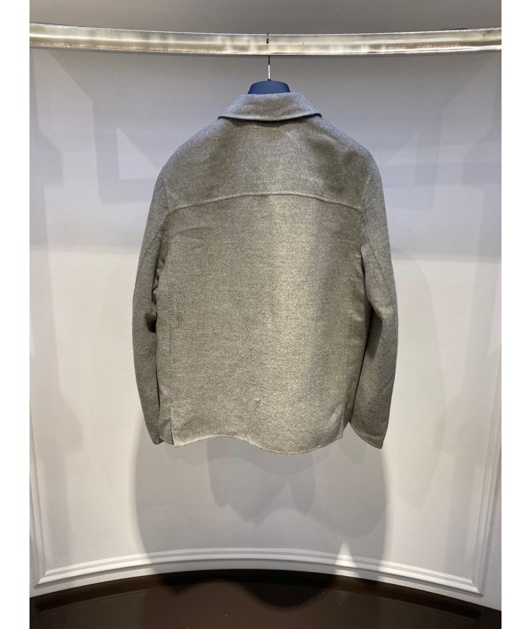 CHRISTIAN DIOR Серое шерстяное пальто, фото 2