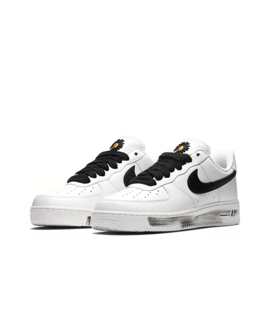 NIKE Белые кожаные низкие кроссовки / кеды, фото 2
