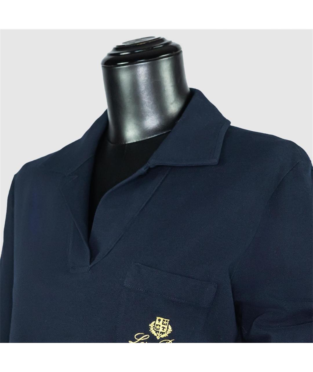 LORO PIANA Синий хлопковый джемпер / свитер, фото 2