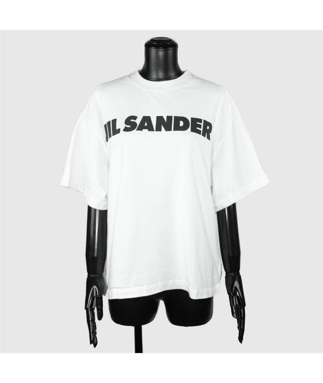 JIL SANDER Белая хлопковая футболка, фото 4