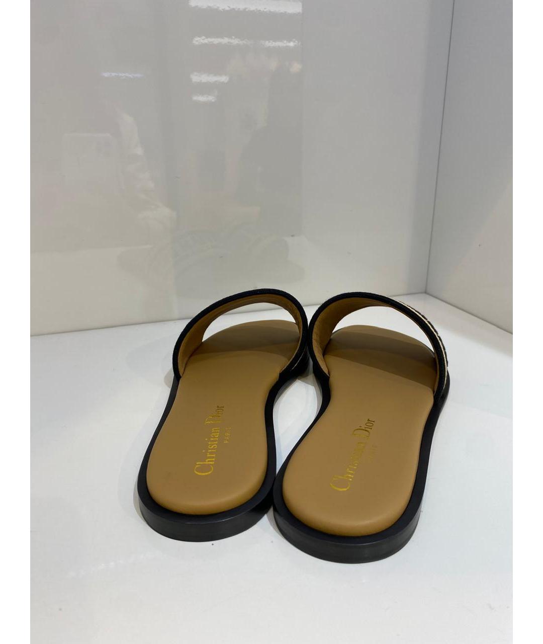 CHRISTIAN DIOR Бежевые шлепанцы, фото 2