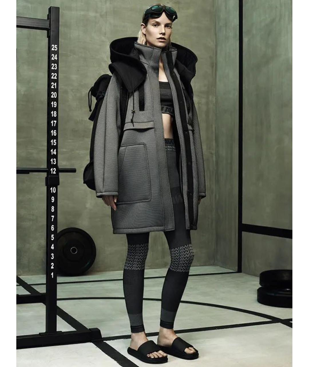 ALEXANDER WANG Серая синтетическая куртка, фото 8