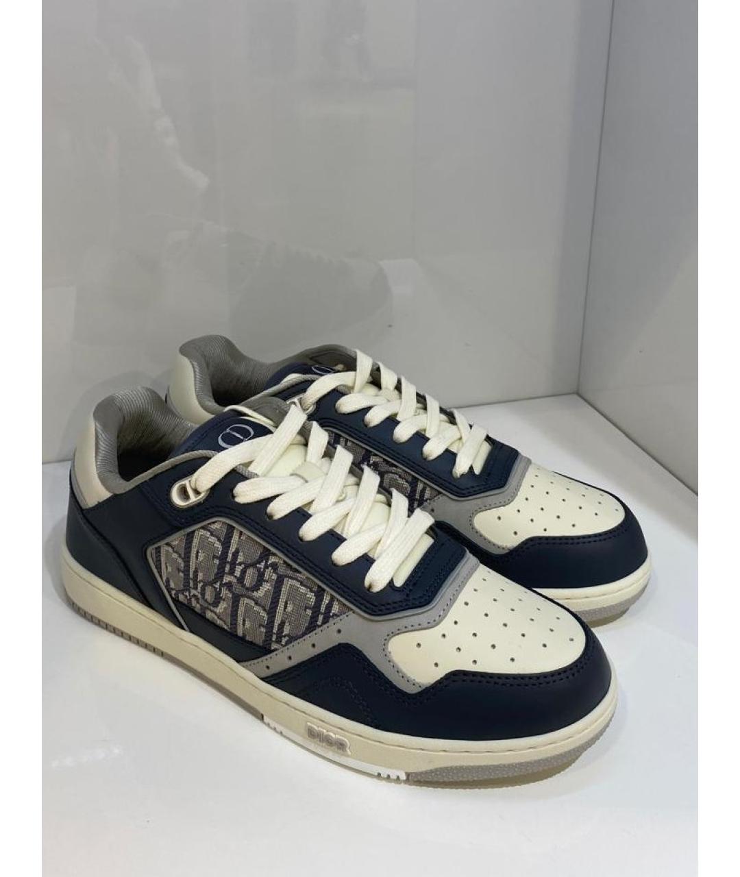 CHRISTIAN DIOR Темно-синие низкие кроссовки / кеды, фото 4