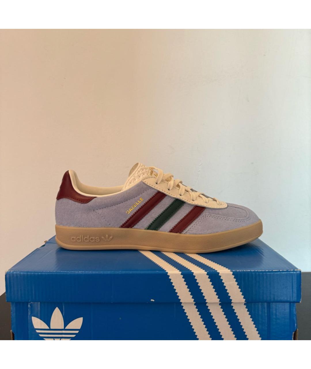 ADIDAS Голубые замшевые кроссовки, фото 6