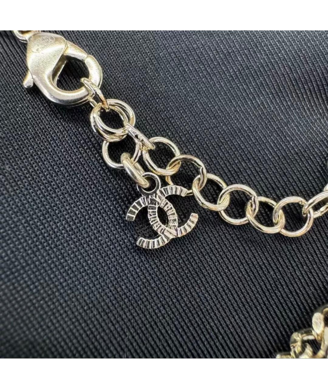CHANEL Золотое латунное колье, фото 5