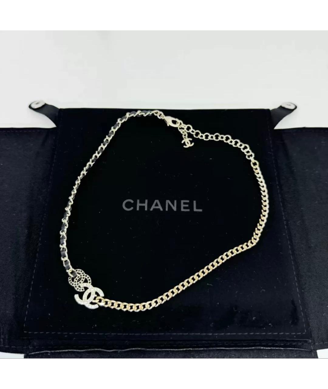 CHANEL Золотое латунное колье, фото 6