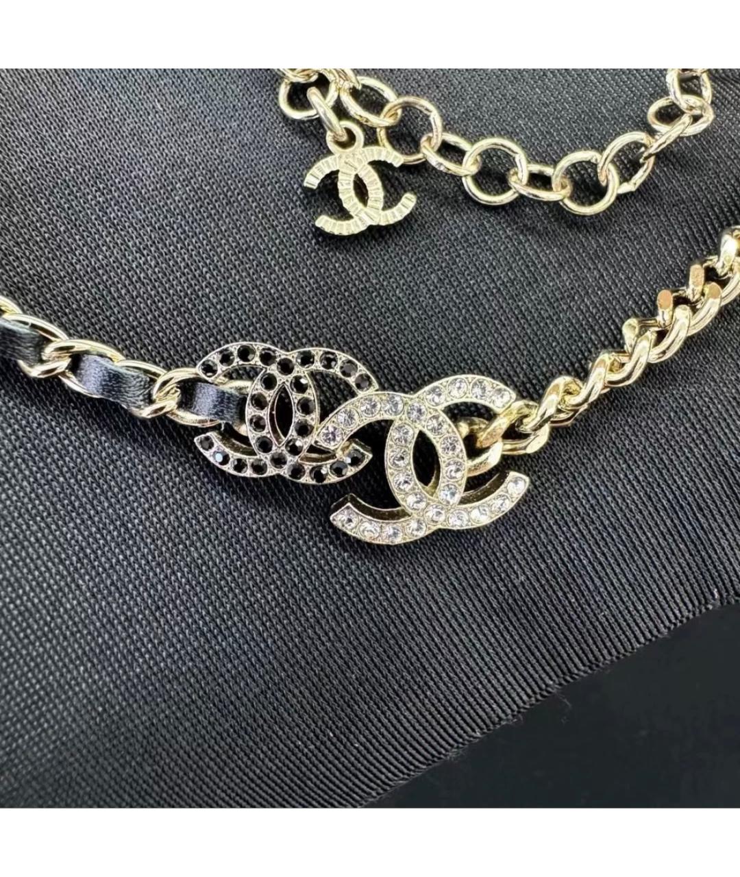 CHANEL Золотое латунное колье, фото 3