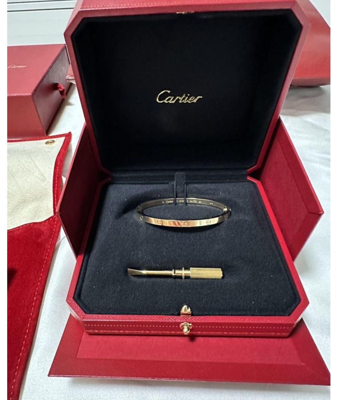 CARTIER Золотой браслет из желтого золота, фото 2