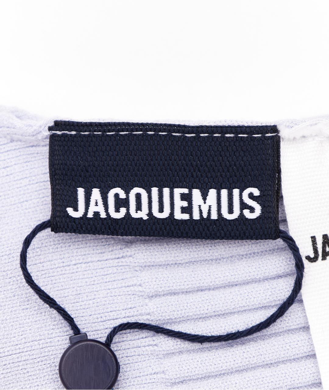 JACQUEMUS Фиолетовая вискозная майка, фото 4