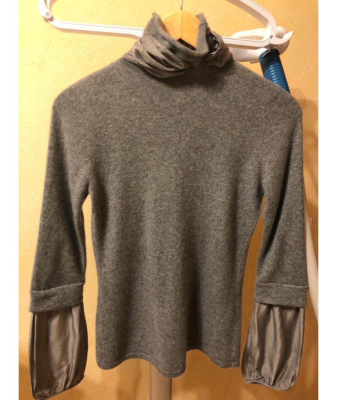 BRUNELLO CUCINELLI Серый кашемировый джемпер / свитер, фото 9