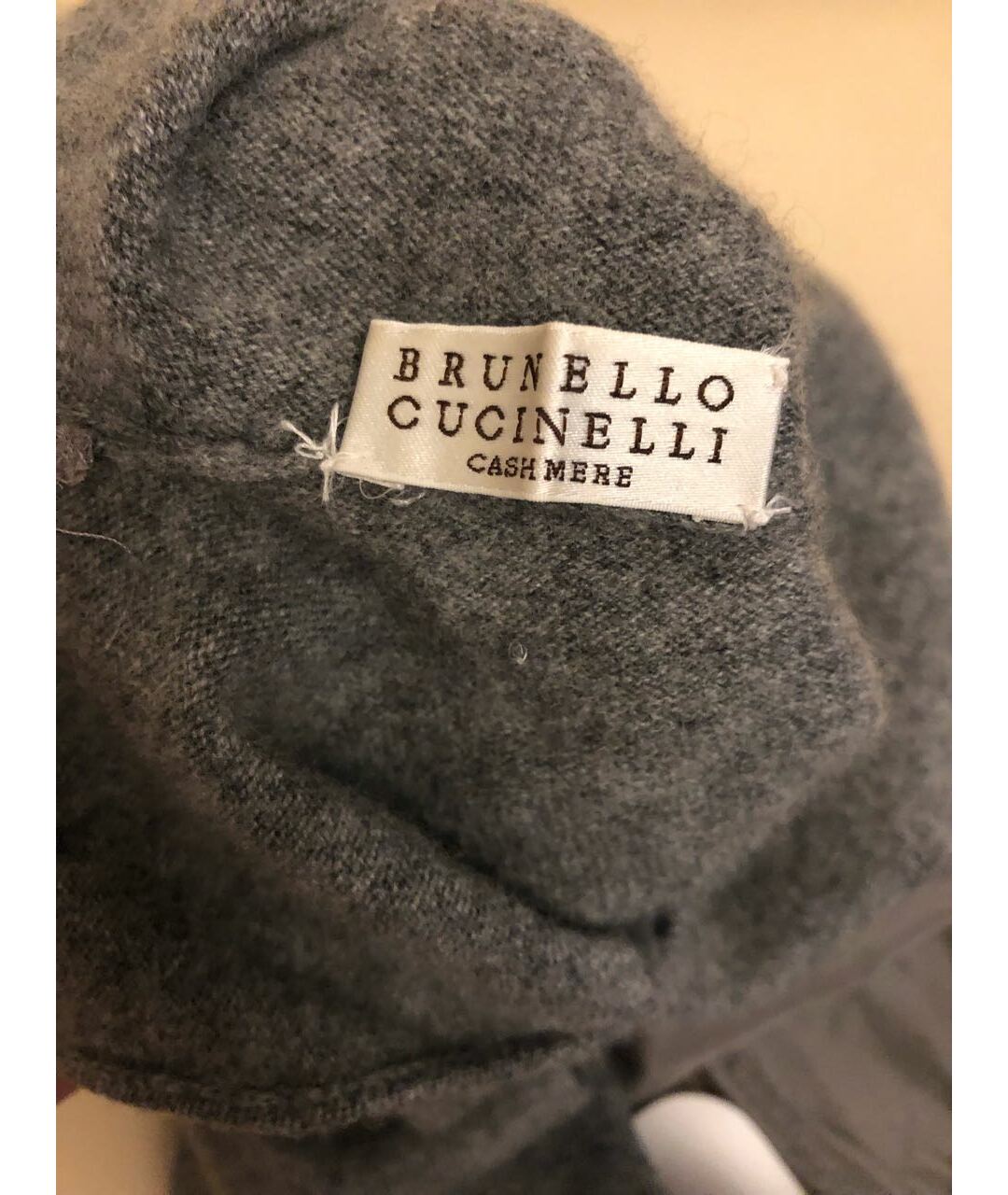 BRUNELLO CUCINELLI Серый кашемировый джемпер / свитер, фото 8