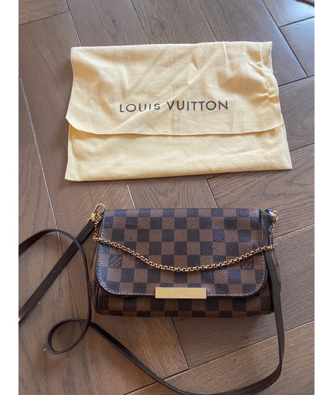 LOUIS VUITTON Коричневая сумка через плечо, фото 5