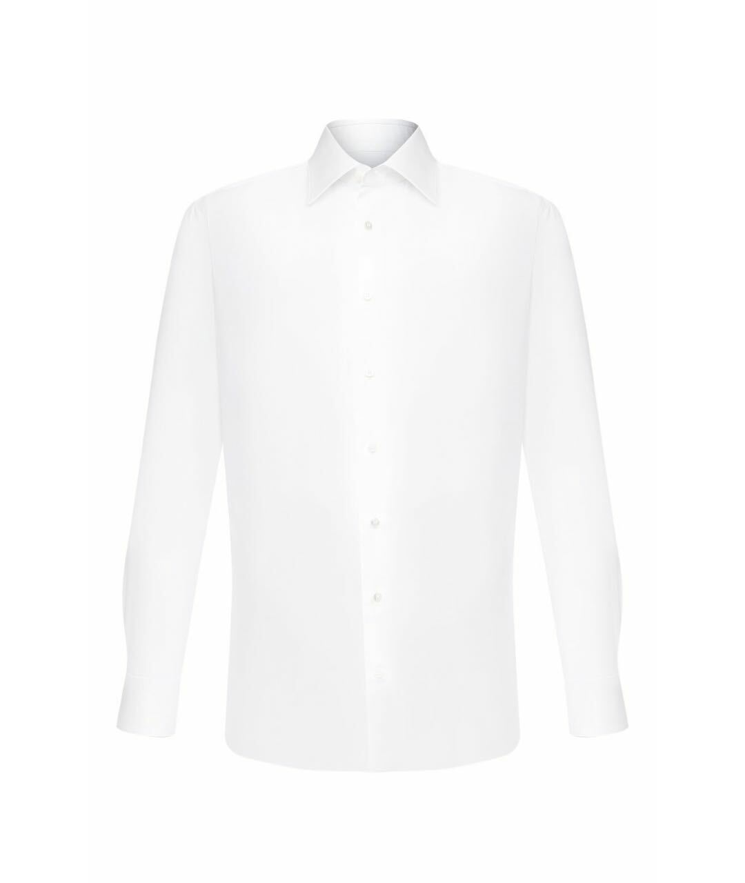 ZILLI Белая хлопковая классическая рубашка, фото 1