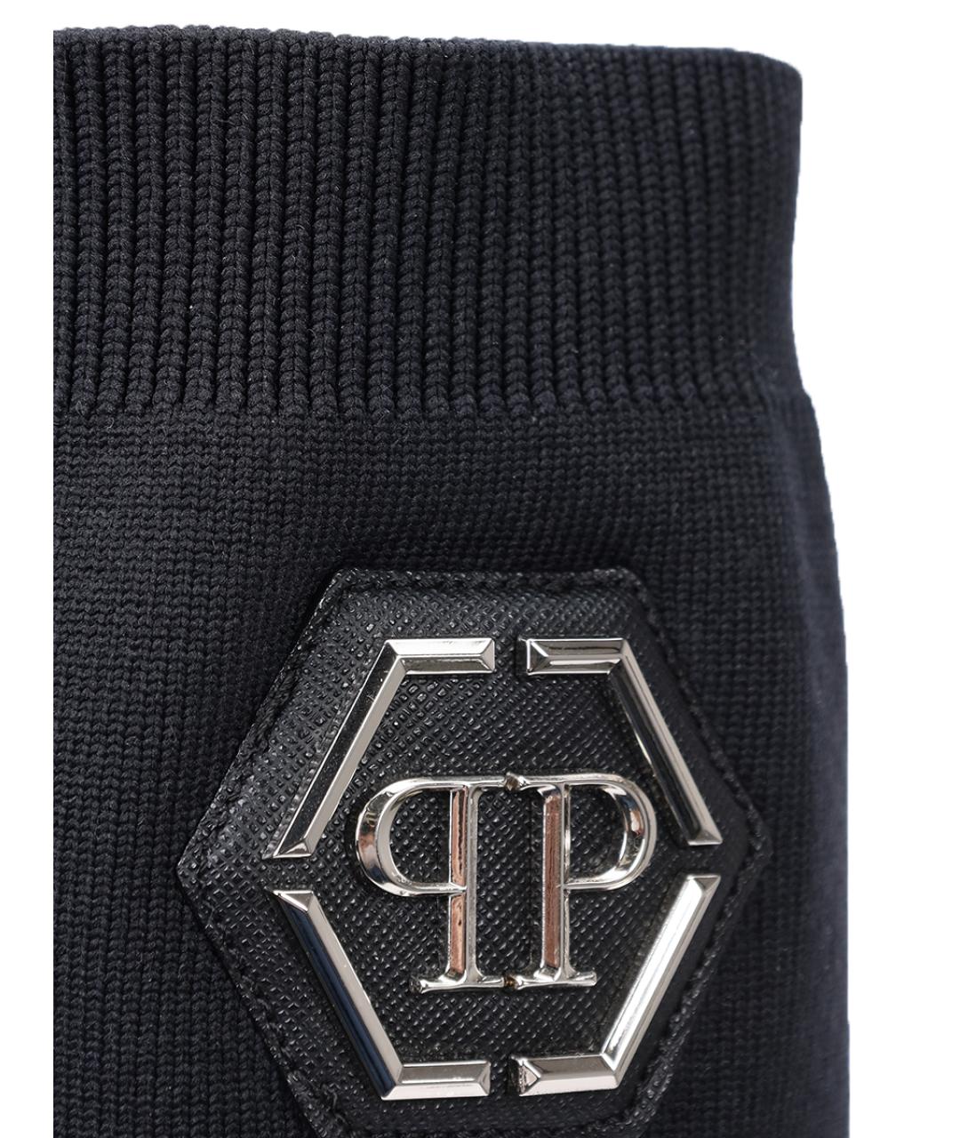 PHILIPP PLEIN Черные сапоги, фото 5