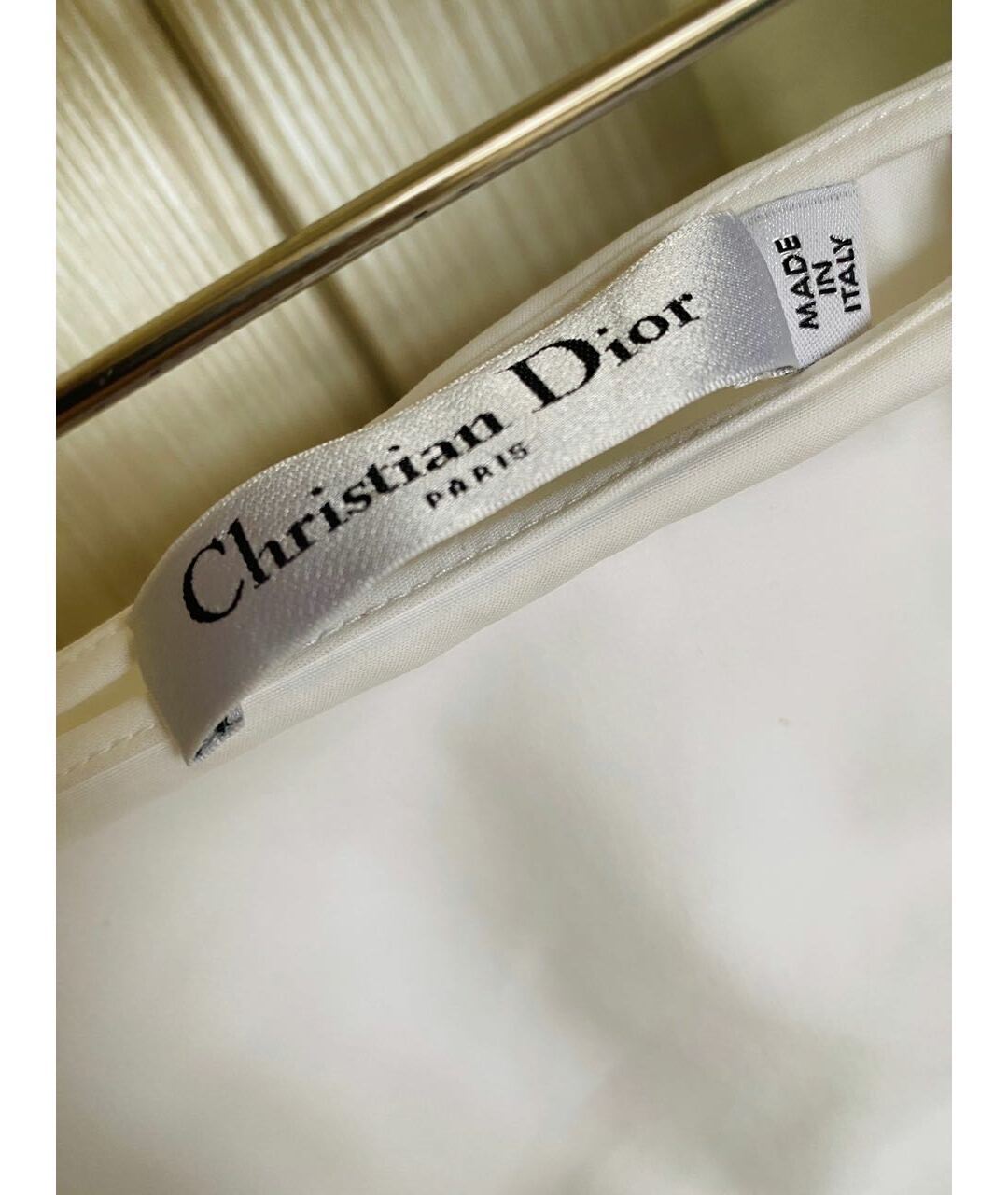 CHRISTIAN DIOR PRE-OWNED Белая хлопко-эластановая юбка мини, фото 4