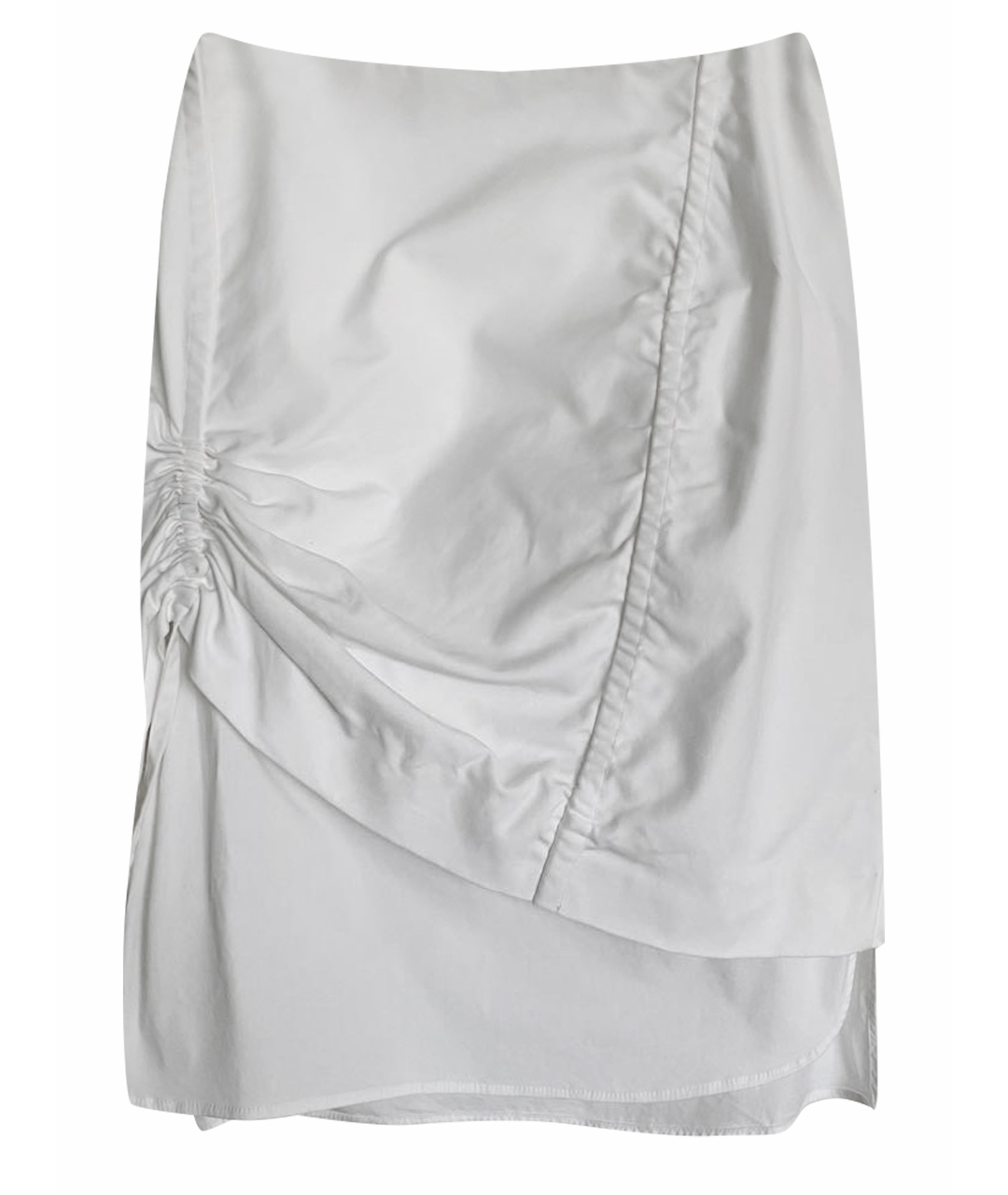 CHRISTIAN DIOR PRE-OWNED Белая хлопко-эластановая юбка мини, фото 1