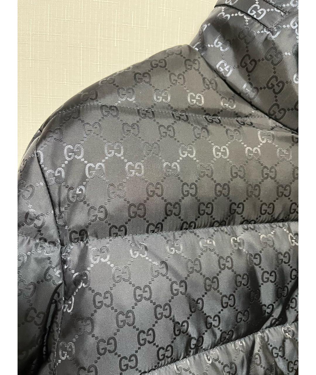 GUCCI Темно-синяя полиэстеровая куртка, фото 5