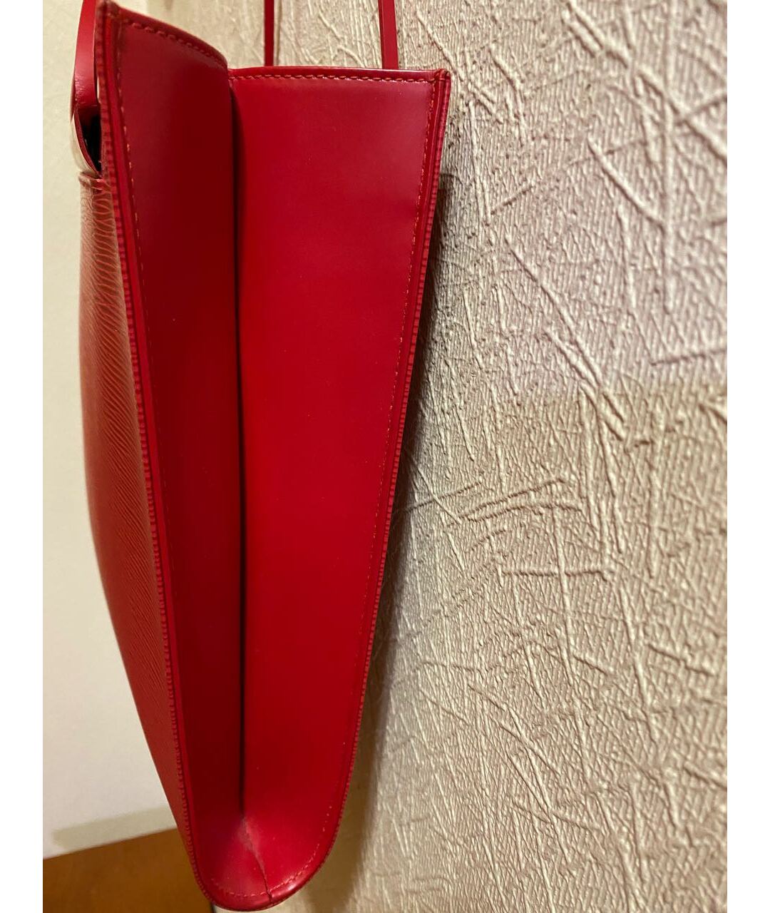 LOUIS VUITTON PRE-OWNED Красная кожаная сумка тоут, фото 2