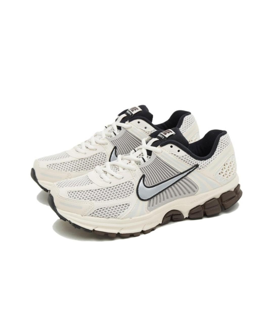 NIKE Бежевые синтетические низкие кроссовки / кеды, фото 3
