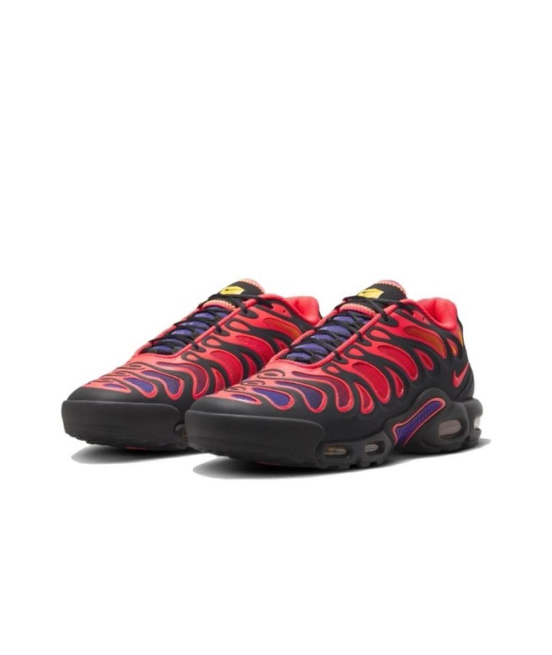 NIKE Красные синтетические низкие кроссовки / кеды, фото 3