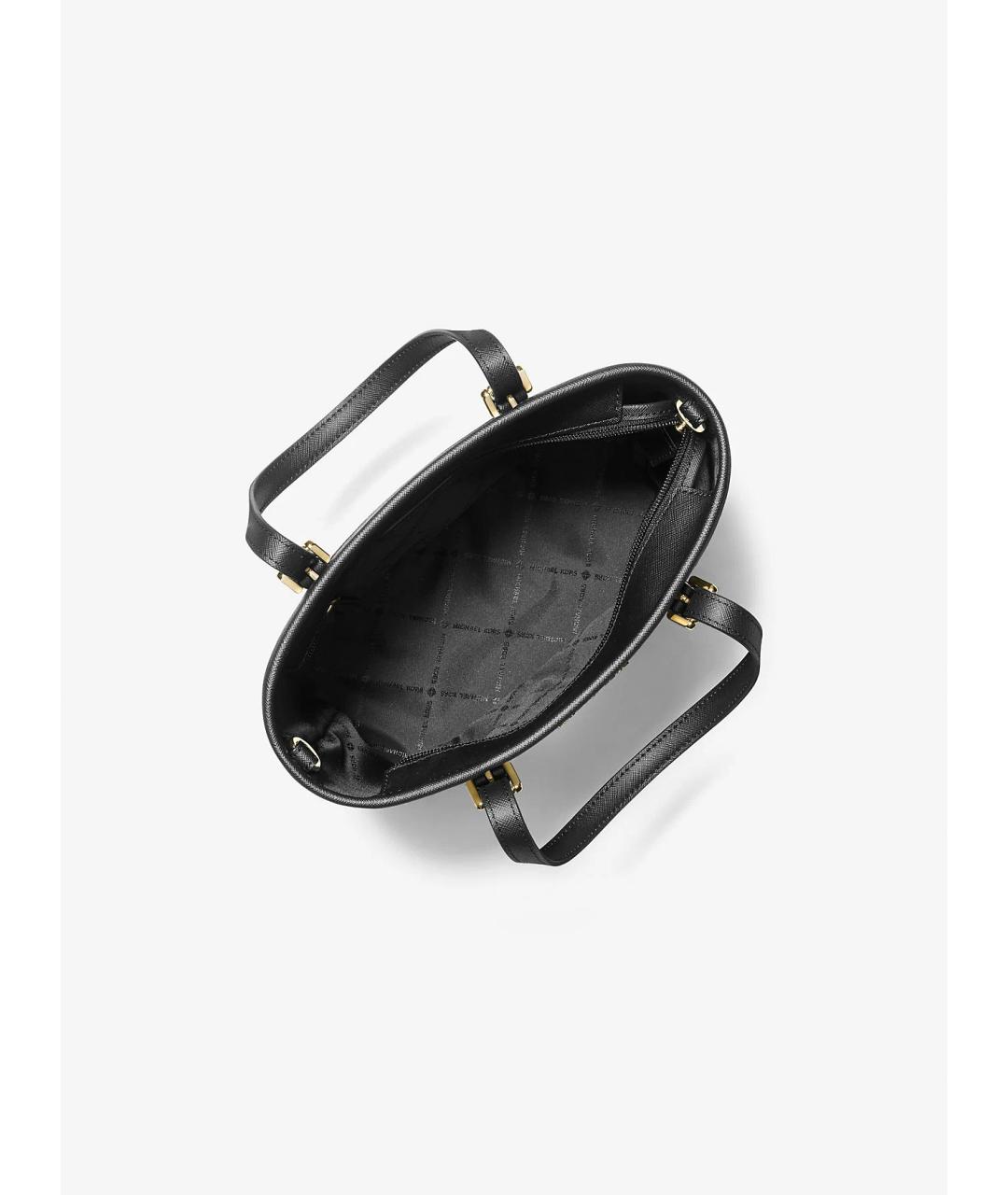 MICHAEL KORS Черная сумка с короткими ручками из искусственной кожи, фото 3
