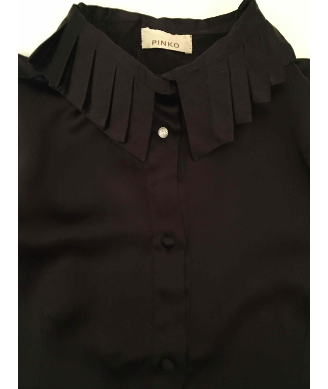 PINKO Черная шелковая рубашка/блузка, фото 4