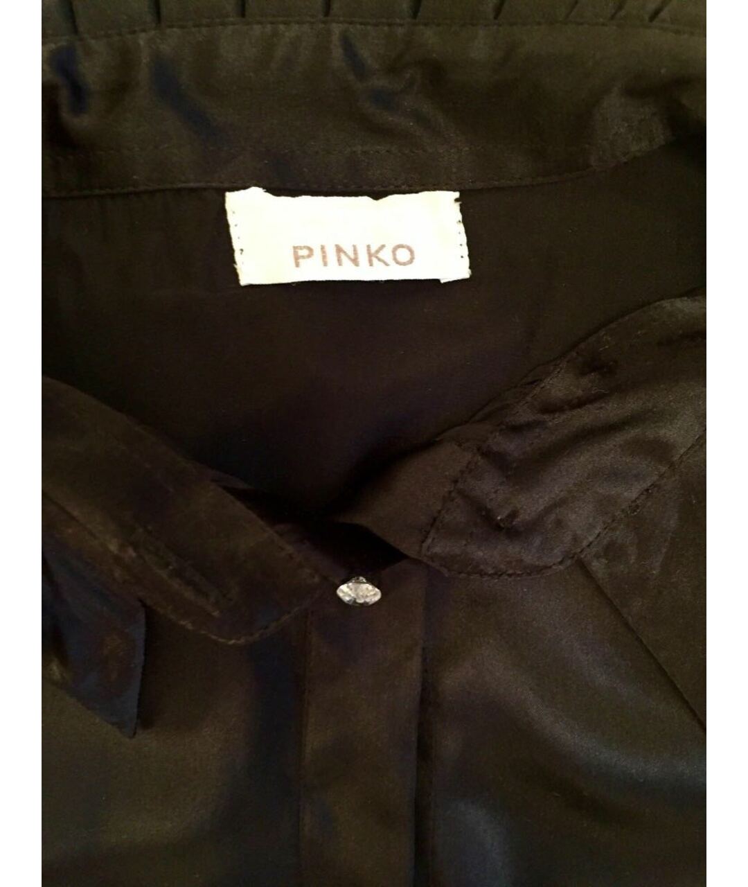 PINKO Черная шелковая рубашка/блузка, фото 5
