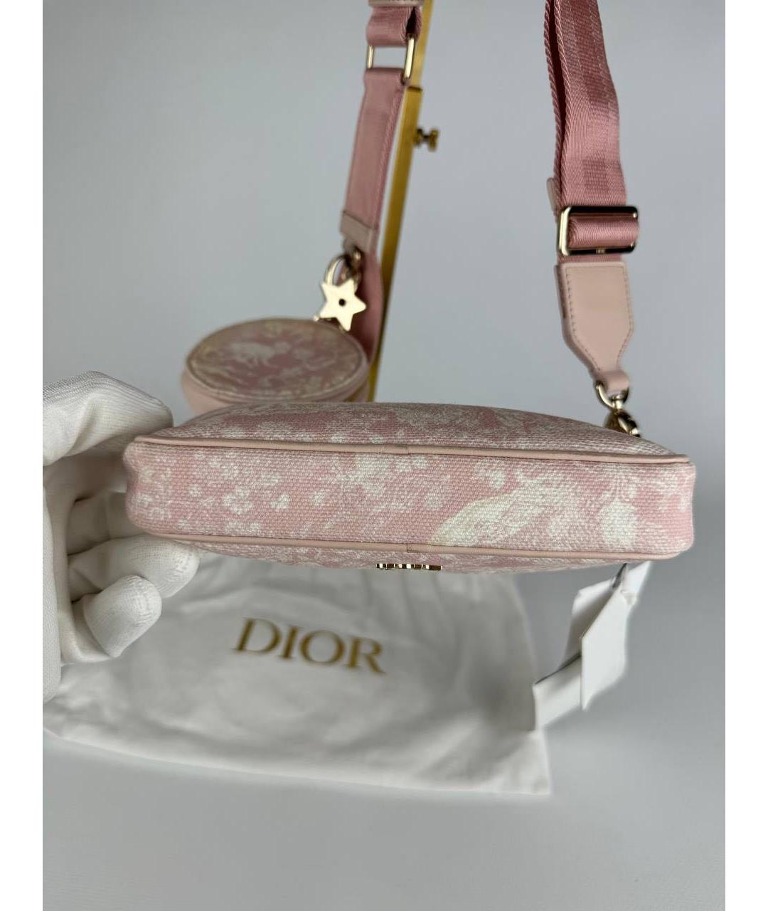 CHRISTIAN DIOR Розовая сумка через плечо, фото 3