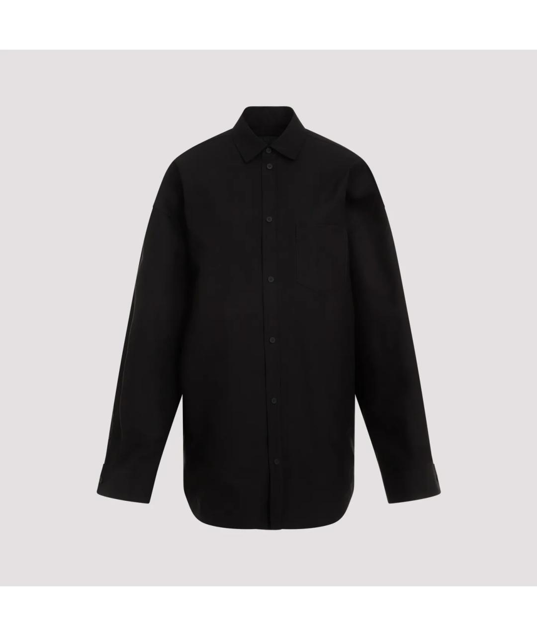 BALENCIAGA Черная рубашка, фото 8