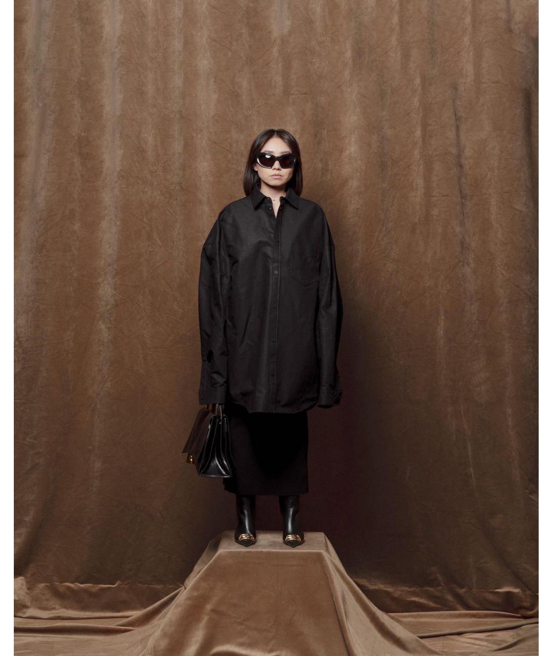 BALENCIAGA Черная рубашка, фото 7