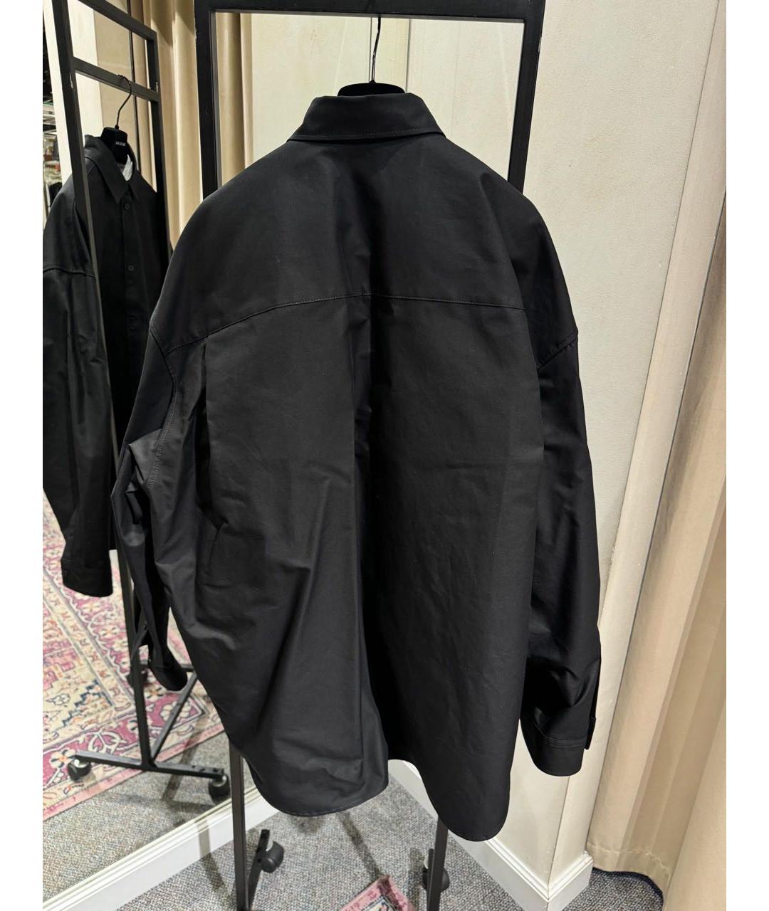 BALENCIAGA Черная рубашка, фото 3