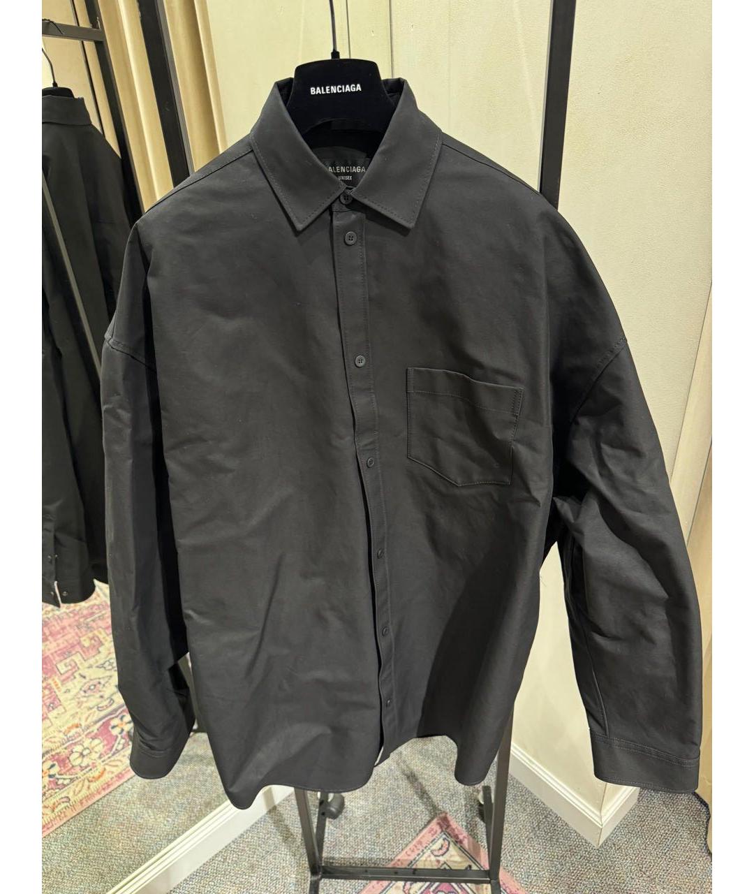 BALENCIAGA Черная рубашка, фото 2