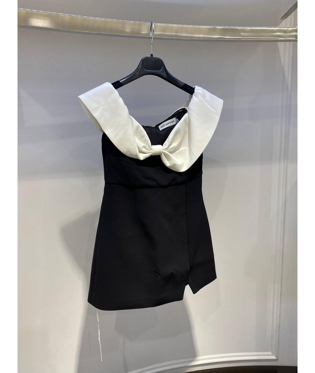 SELF-PORTRAIT Черное повседневное платье, фото 4