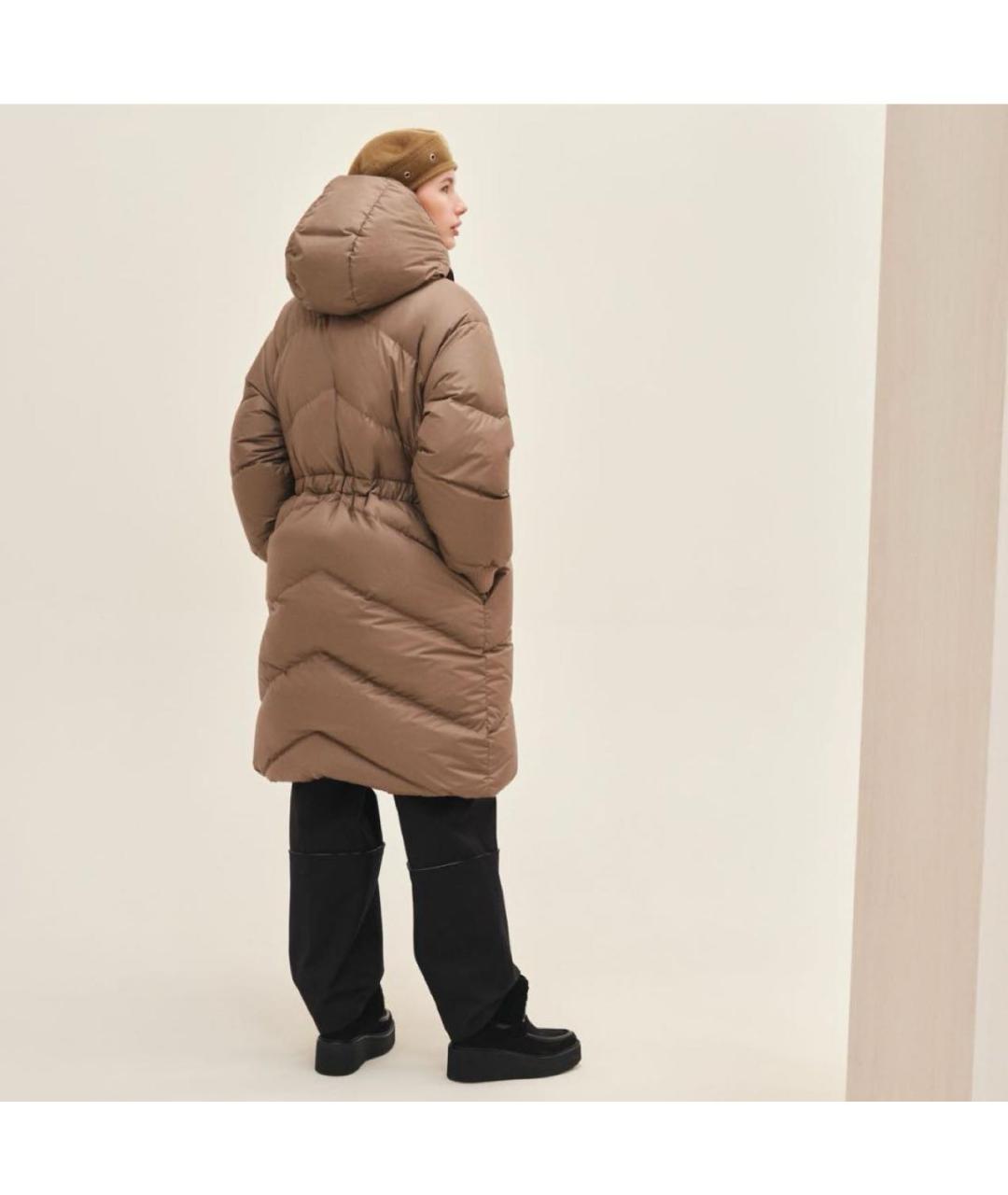 HERMES Бежевый пуховик, фото 3