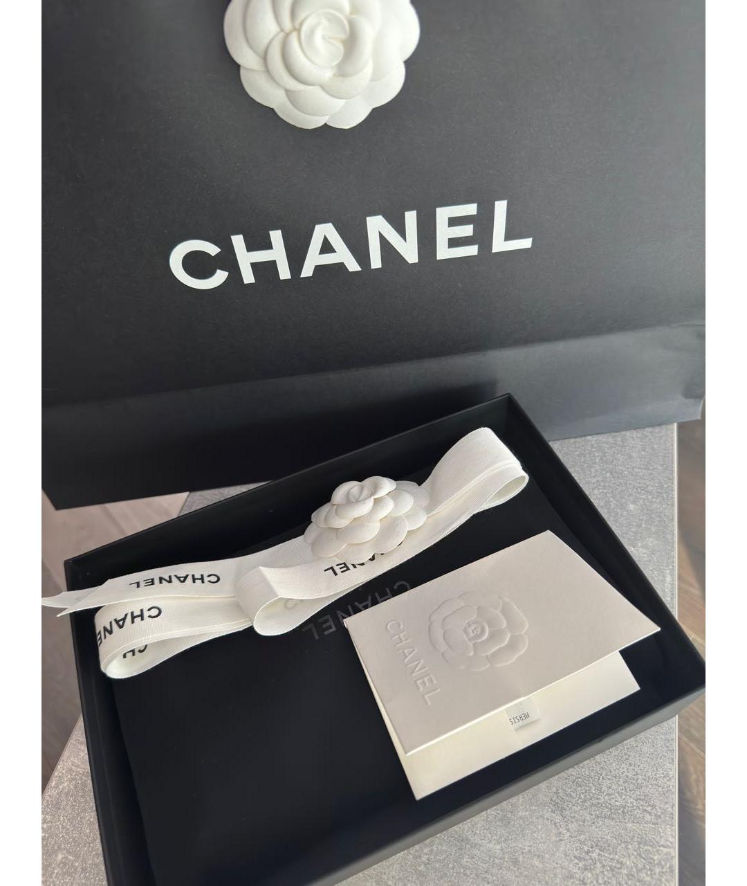 CHANEL Бордовая кожаная сумка через плечо, фото 6