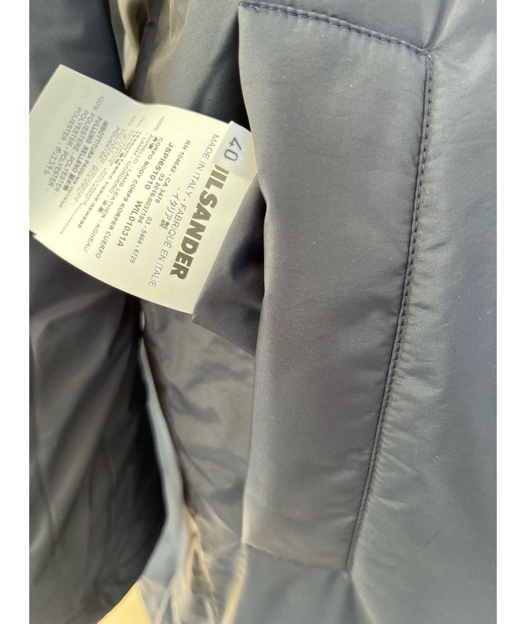 JIL SANDER Черное кожаное пальто, фото 5