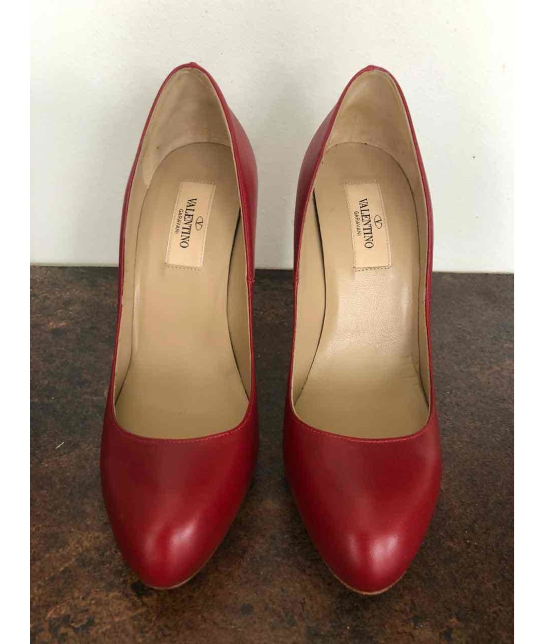 VALENTINO Красные кожаные туфли, фото 2