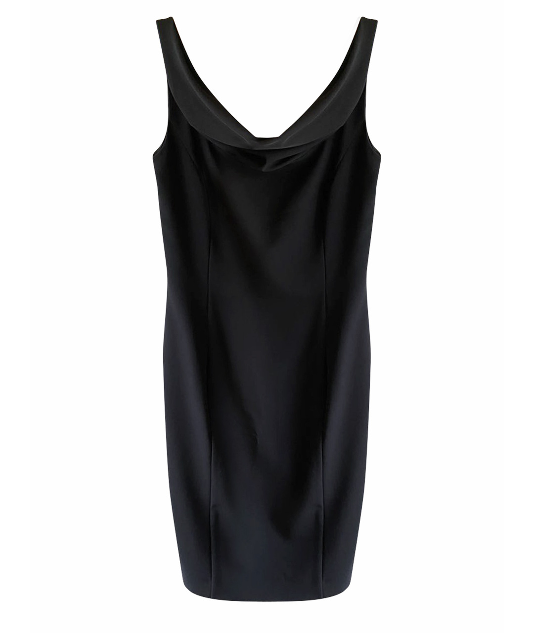 MOSCHINO Черное вискозное повседневное платье, фото 1