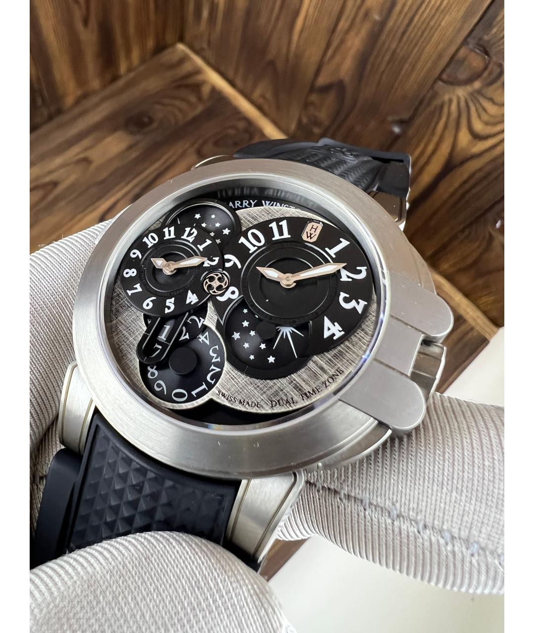 Harry Winston Черные часы, фото 4