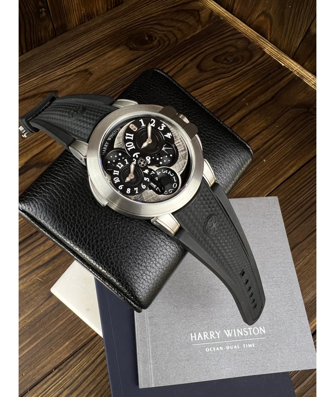 Harry Winston Черные часы, фото 2