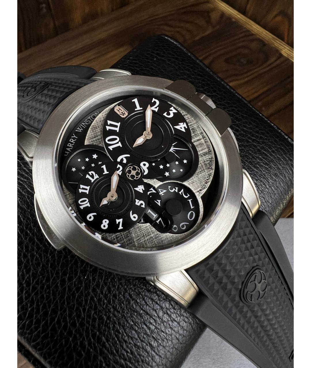 Harry Winston Черные часы, фото 3