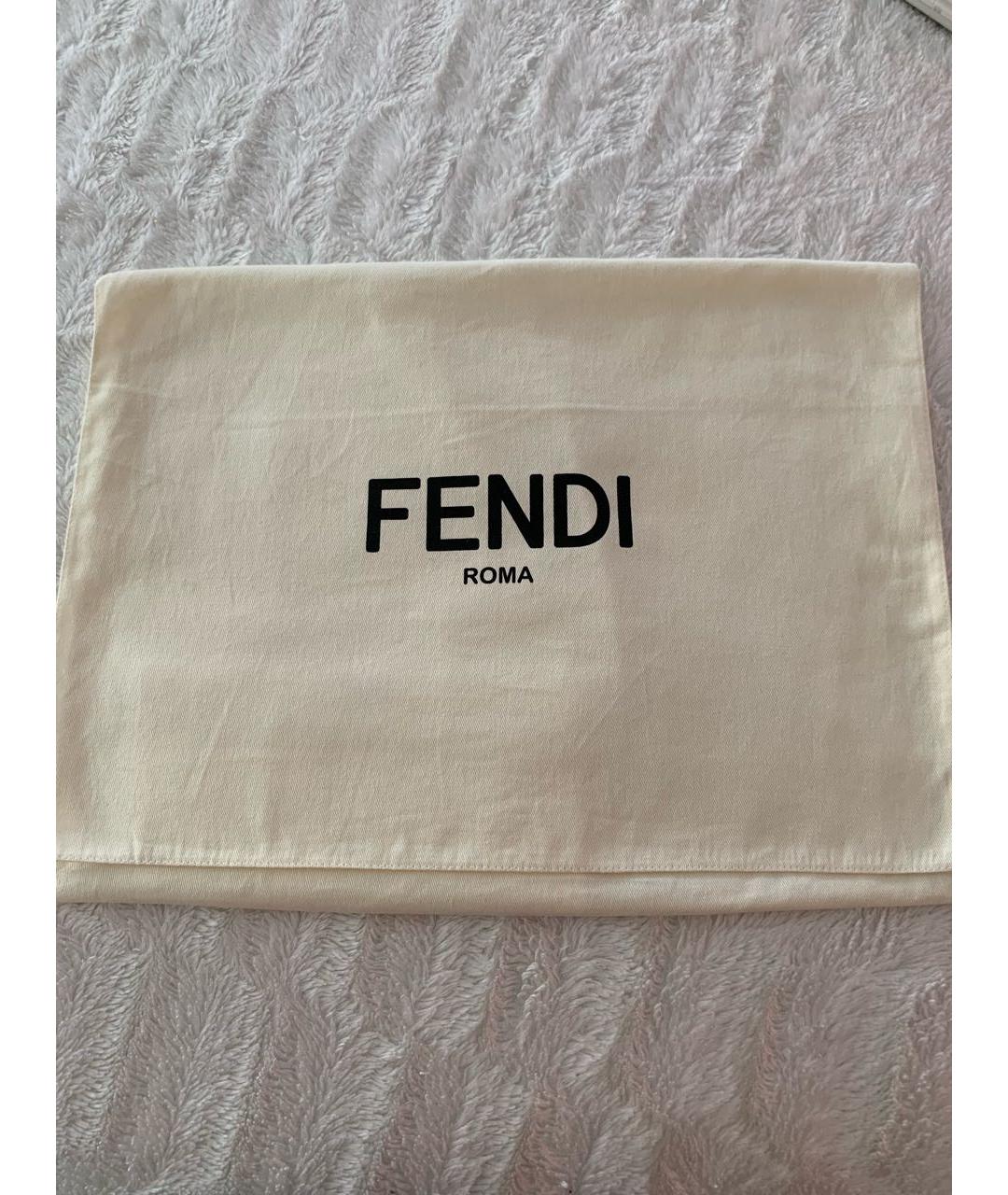 FENDI Розовое вискозное повседневное платье, фото 8