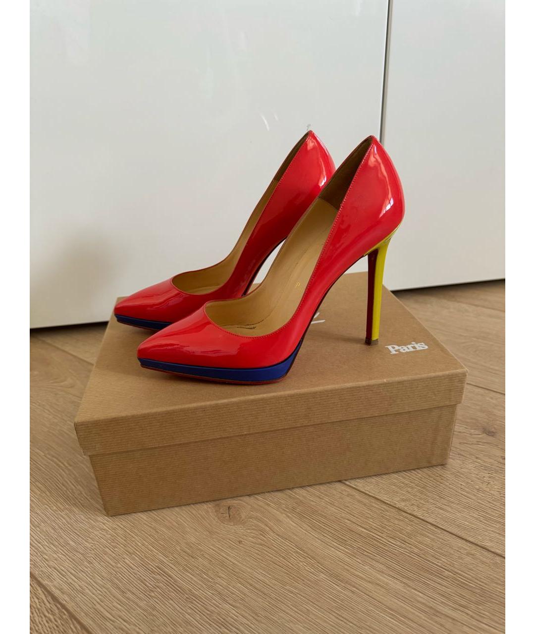 CHRISTIAN LOUBOUTIN Мульти туфли из лакированной кожи, фото 3