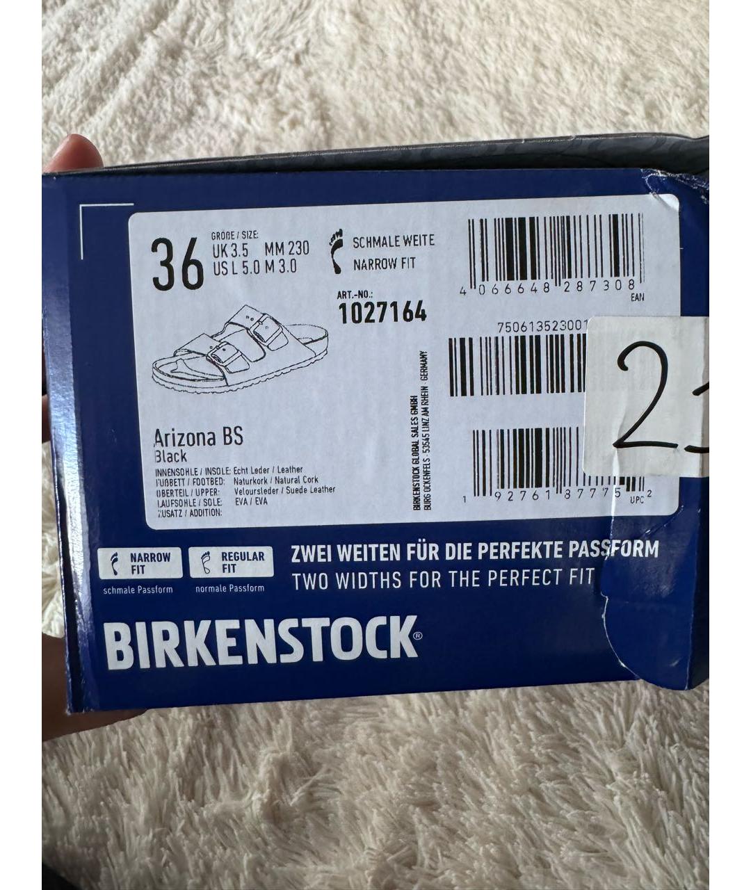 BIRKENSTOCK Черные замшевые сандалии, фото 7